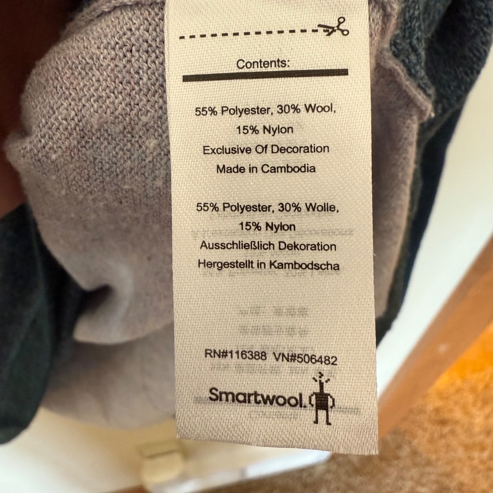 Smartwool Shadow Pine Colorblock Crew - Size Xl - image 5